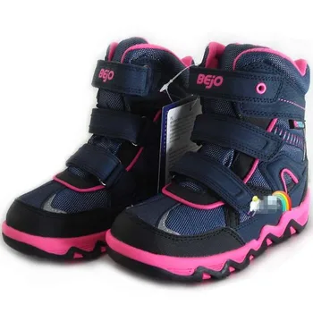 

boy girls snow boots non-slip windproof waterproof socks shoes size 29 to 34 wallvell