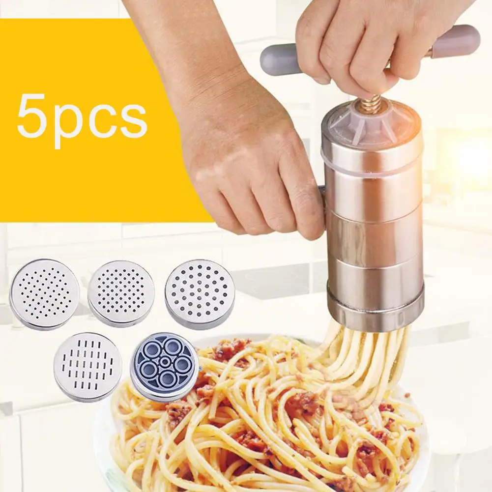 CW_ HN Stainless Steel Pasta Noodle Maker Fruit Juicer Press Spaghetti Kitchen