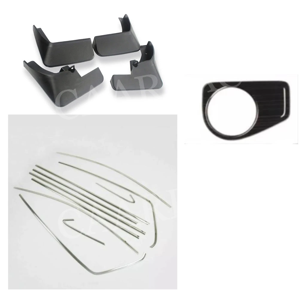 

Car Decoration Headlight switch Trim Frame side window strip Covers fender mudguard For Volkswagen VW Golf MK7.5 2018 2019