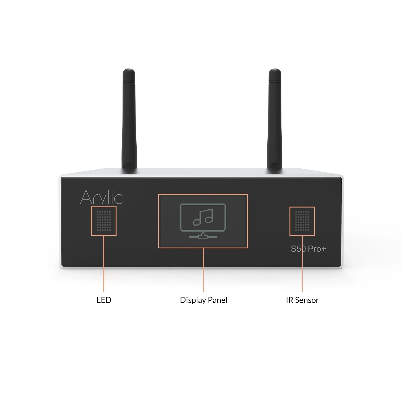 Arylic S50 Pro+ WiFi & AptX HD Preamplifier With ESS Sabre Dac AKM ADC Multiroom Airplay Tidal Internet Radio DLNA QPLAY UPNP audio adapter