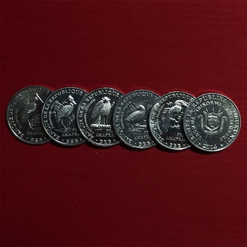 

Burundi Set 6 PCS, Different 5 Francs 2014 (Bird different edition) Coins, 26mm UNC Original Coin