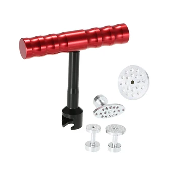 

Universal Automotive Paintless Car Body Dent Removal Tool Dent Repair Tools Kit Red Dent Puller + 4Pcs Aluminum Glue Tabs