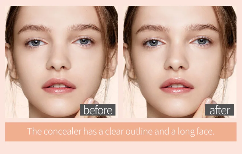 1PC Double-end Concealer Stick Face Makeup Creamy Foundation Pencil Women Cosmetics Facial Contour Creamy Pen