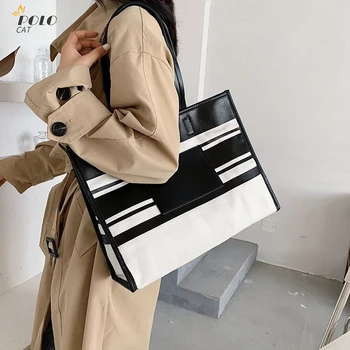 

2020 New Casual Plaid Shoulder Bag Fashion Large Capacity Wild Messenger Brand Female Totes Crossbody Bags Women Leather Handbag
