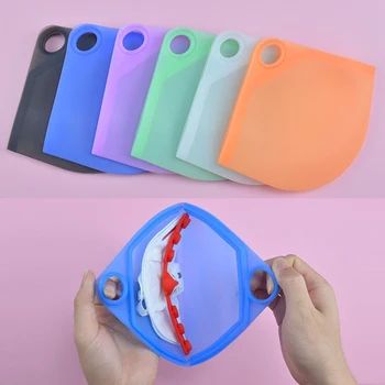 

1PC Silicone Flat Type Mask Storage Box Mask Temporary Clip Dust-proof Pollution-proof Security Mask Holder Bags Artifact