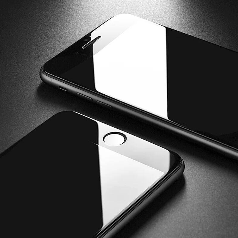 3PCS Full Cover Protective Glass For iPhone 7 8 6 6s Plus Tempered Glass On iPhone 7 8 5 5S SE 2020 Screen Protector Curved Edge