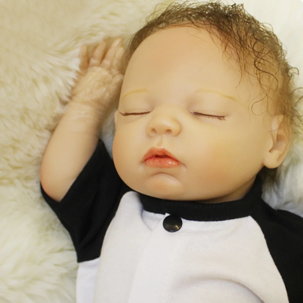 OtardDolls Bebe Reborn мягкие виниловые силиконовые куклы-Новорожденные 18 дюймов reborn babies bonecas одежда с пандой для детей Подарки