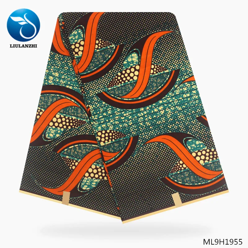 LIULANZHI африканская восковая ткань s настоящий воск ткань для женщин оптом нигерийский воск принты 6 ярдов/партия ML9H1950-ML9H1969