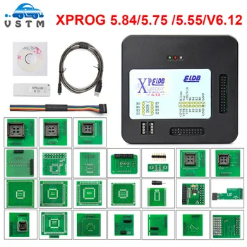 

XPROG V6.12 Add New Authorization V5.86 V5.55 V5.84 X-PROG M Metal Box XPROG-M ECU Programmer Tool X Prog M V6.12 Full Adapters