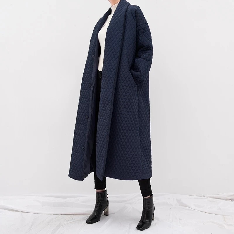 2020 Europe's highest quality jacket autumn women's plus size long loose black trench coat long trench coat