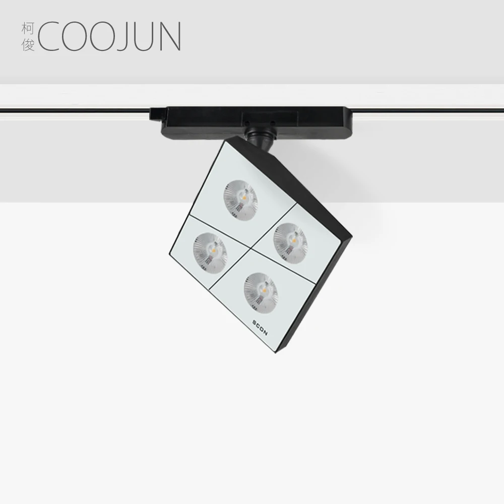 Светодиодный Трековый светильник COOJUN 20 Вт 3 провода высокий индекс цветопередачи