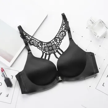 

Fashion Front Closure Butterfly Racerback Brassiere Bras Sexy Backless Bra Push Up Bra For Women