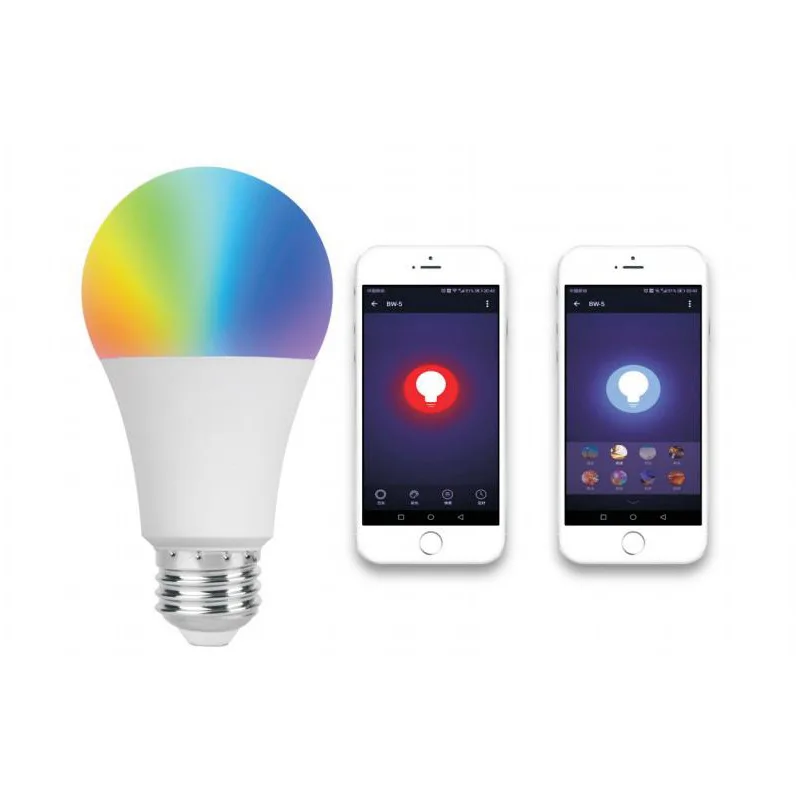 

Smart 9W WiFi Bulb Remote Control RGBW Bulb Amazon Google Smart Speaker Box Alexa