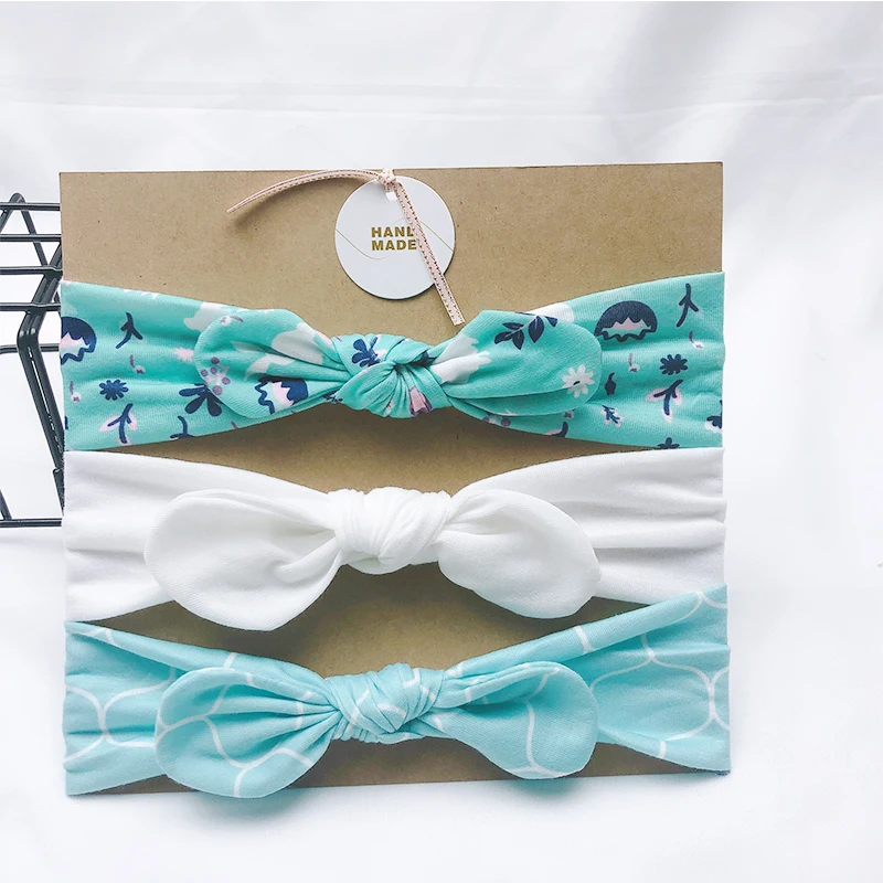Children's Finger Toothbrush 3pcs/Lot New Desgin Headband For Girls Cute Rabbit Ears Headbands Soft Stretch Knit Hair Bands Baby Hair Accessories Baby Accessories discount