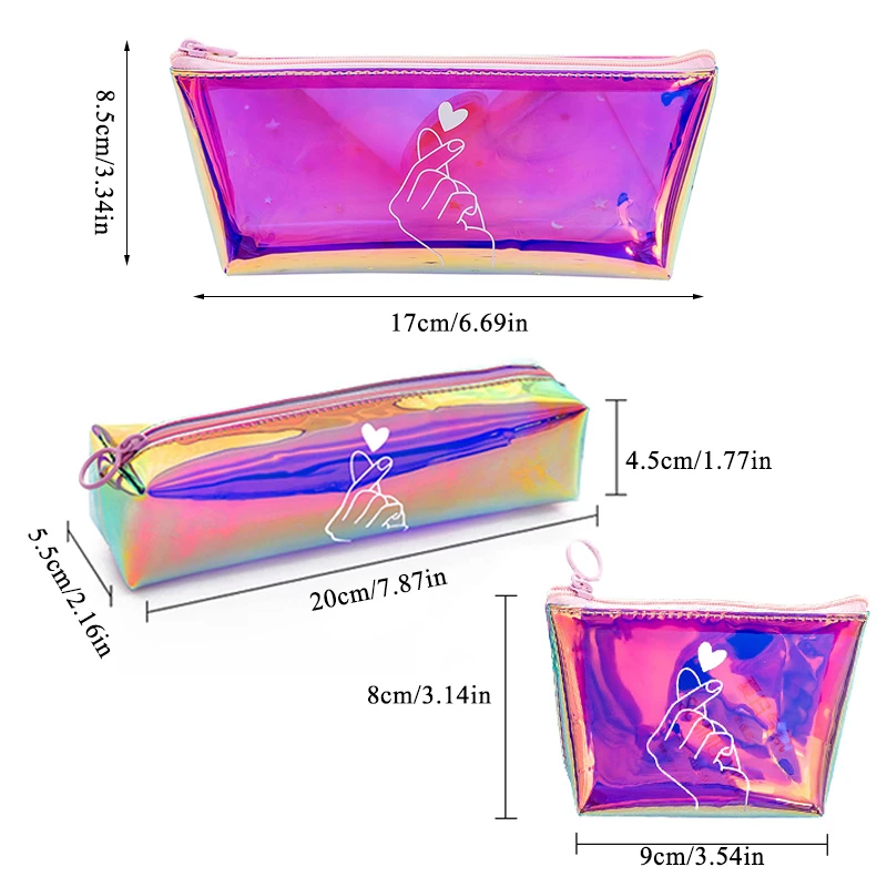 Модная Водонепроницаемая Лазерная женская косметичка Neceser Make Up Bag ПВХ сумка для мытья туалетных принадлежностей лазерный органайзер для путешествия