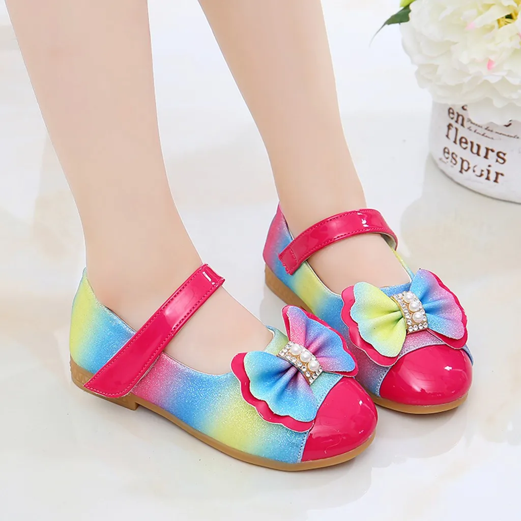 Обувь для девочек; детская повседневная обувь принцессы с жемчужным бантом для маленьких девочек; sandalias zapatos de niuna