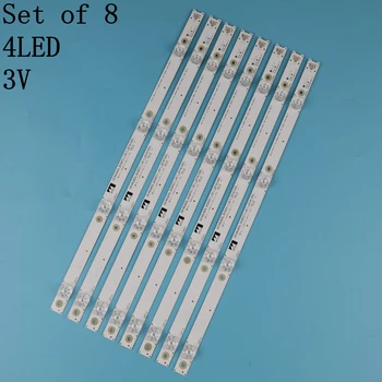 

8PCS TCL 49P3F 49A950C 49P3 D49A620U B49A81S-UD led backlight strip 4lamps for L49P1-UD L49P2-UD 4C-LB4904-HR07J 49HR330M04A2 V3