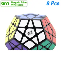 QiYi QiHeng мегаминкс 3x3x3 кубик руб MoFangGe XMD додекаэдр 3x3 оптом набор много 8PCS профессиональный Скорость куб головоломки анти