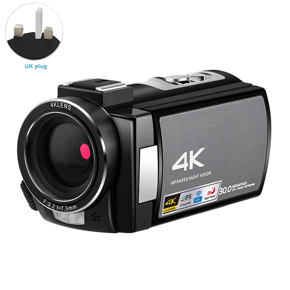 Видеокамера 4K 16x с ручным зумом и пультом дистанционного управления|Любительские