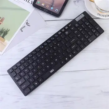 

Foxnovo 2.4G Wireless Keyboard Multi-function Computer Keyboard For Notebook Laptop Mac Desktop PC TV Office Supplies