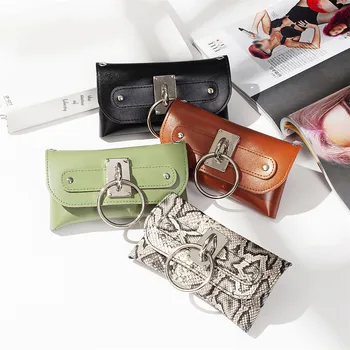 

Women Waist Pack Serpentine PU Leahter Waist Bag Famale Fashion Snake Skin Waist Belt High quality Female Purse