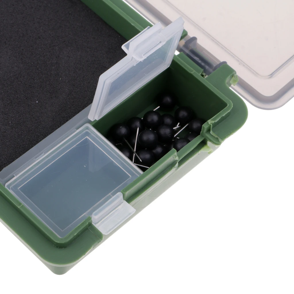 Carp Fishing Rig Box Stiff Hair Rig Board with Pins Wallet for Fishing Line, Hair Rigs