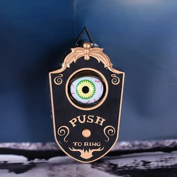 

Eyes Novelty Doorbell Halloween Door Decorations Horror Props Creepy Haunted House Escape Home Bar Scary Rotating