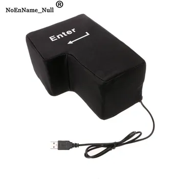 

USB Gadget Big Enter Supersized Key USB Pillow Office Desktop Travel Nap For Anti Stress Relief