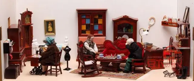 1:12 Кукольный дом кухня игровой дом четыре бутылки варенья