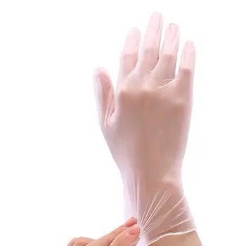 

100pcs Disposable Gloves PVC Multipurpose Touch Screen Gloves for Cleaning Working - Size L