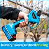 21V 1500W Rechargeable Electric Pruning Scissors Pruning Shears Garden Pruner Secateur Branch Cutter Cutting Tool with 2x Batter 1