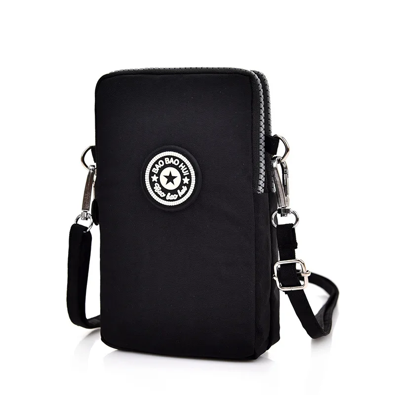 Wholesale Women Mini Mobile Phone Bag Female Crossbody Bag Ladies Shoulder Bag Canvas Wallet Purse 