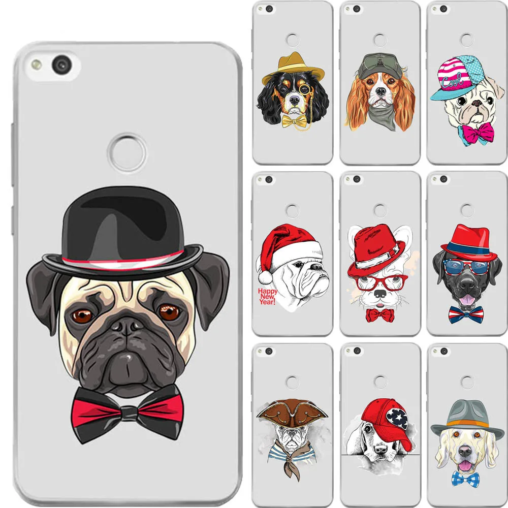 Милый мультяшный силиконовый чехол для телефона с котом и собакой huawei P10 Plus P20 Pro P30