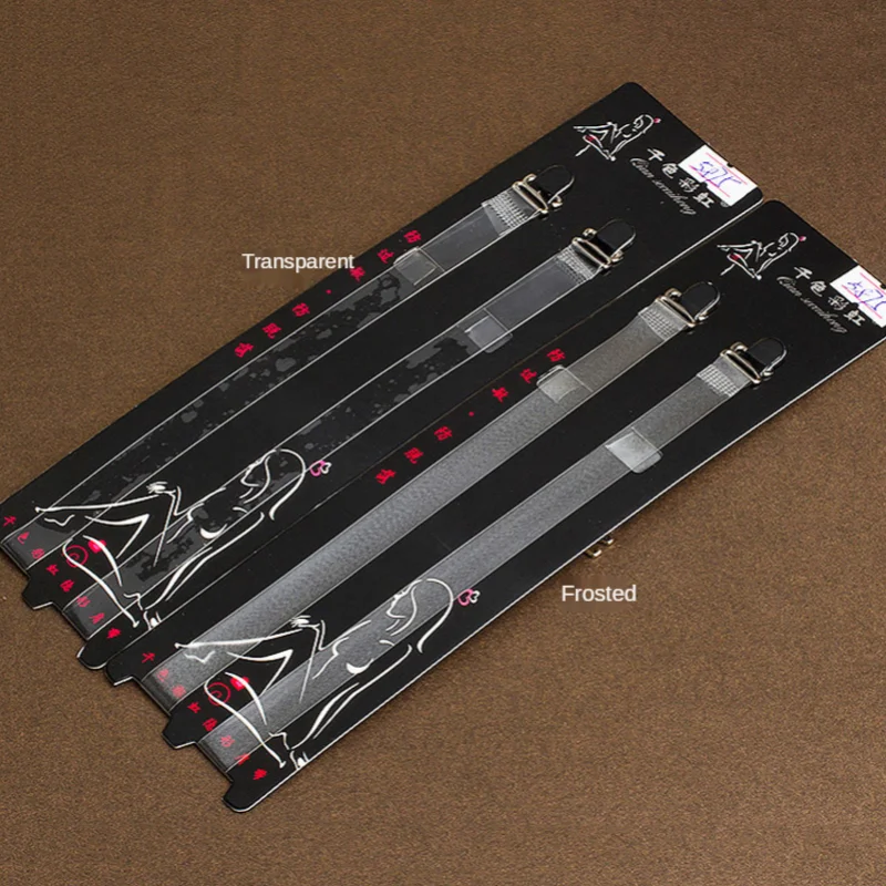 

2 Pair Transparent Bra Strap Women Stainless Steel Buckle Adjustable Ladies Clear Shoulder Straps for Bra Intimates Accessories