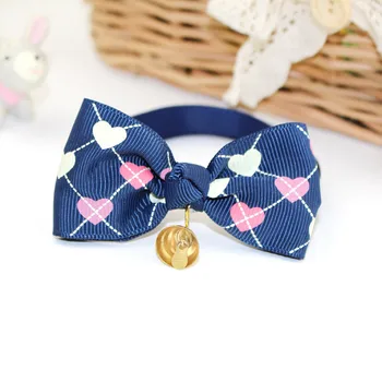 Pet Collars Bow Bells Tie