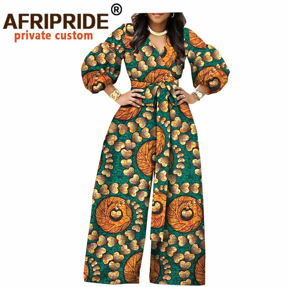2020 год Африканский женский комбинезон AFRIPRIDE с рукавами фонариками на три