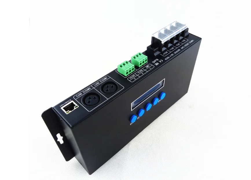 DC5V-24V Artnet Eternet к SPI/DMX pixel Светодиодный светильник контроллер выходной ток 4 канала 7Ax4CH/16 каналов 3Ax16CH