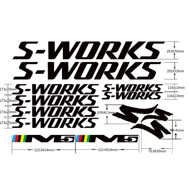 Наклейки на раму велосипеда S works углеродная велосипедная наклейка бесплатная