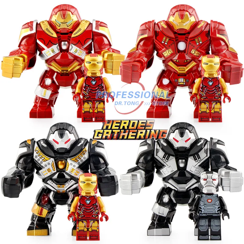

Single Building Blocks Avengers 4 Endgame Iron Man Hulk Hulkbuster big size Action Figures Collection Toys For Children GD225