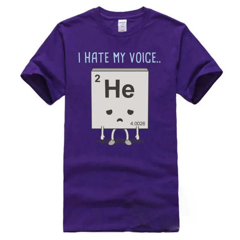 I_HATE_MY_VOICE.._1490 All Cotton T Shirt for Men Short Sleeve Party Tops Shirt Brand Fall O-Neck Tee-Shirt Family I_HATE_MY_VOICE.._1490 purple