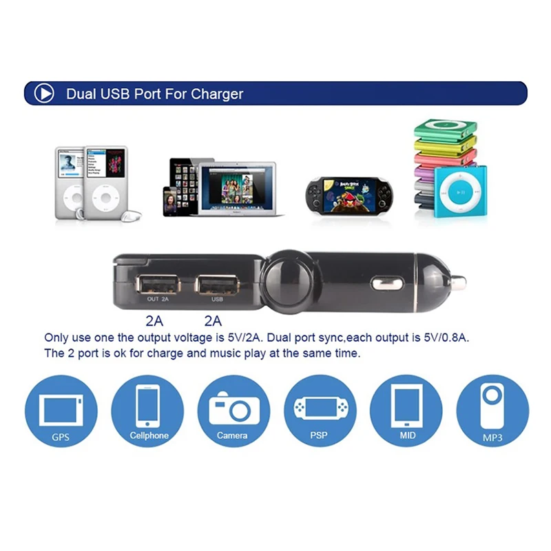 Автомобильное зарядное устройство fm-передатчик Handsfree BC06 автомобильный Bluetooth Mp3 аудио плеер ЖК-дисплей двойной USB