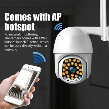 

Wifi Security Monitor Camera Camcorder Voice Recordera Home Security Auto Tracking Two-Way Audio Motion Detection Indoor Remote