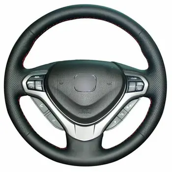 

For Honda Accord Spirior Top Leather Steering Wheel Hand-stitch on Wrap Cover