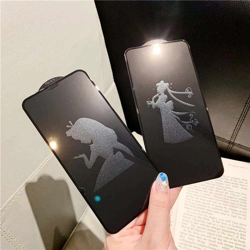

FAYANG Full Tempered Film For Iphone 8plus 7 6 6s plus 7plus 6p Flower Fairy Cartoon Patterned Tempered Glass Protective Screen