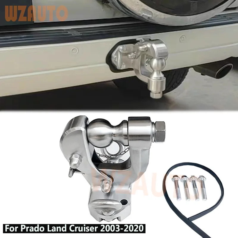 

Rear Bumper Refit Towbar Towing Hook Tie Down Hook For Toyota Prado 2700/4000 Land Cruiser FJ150 2003-2020 304 Stainless Steel