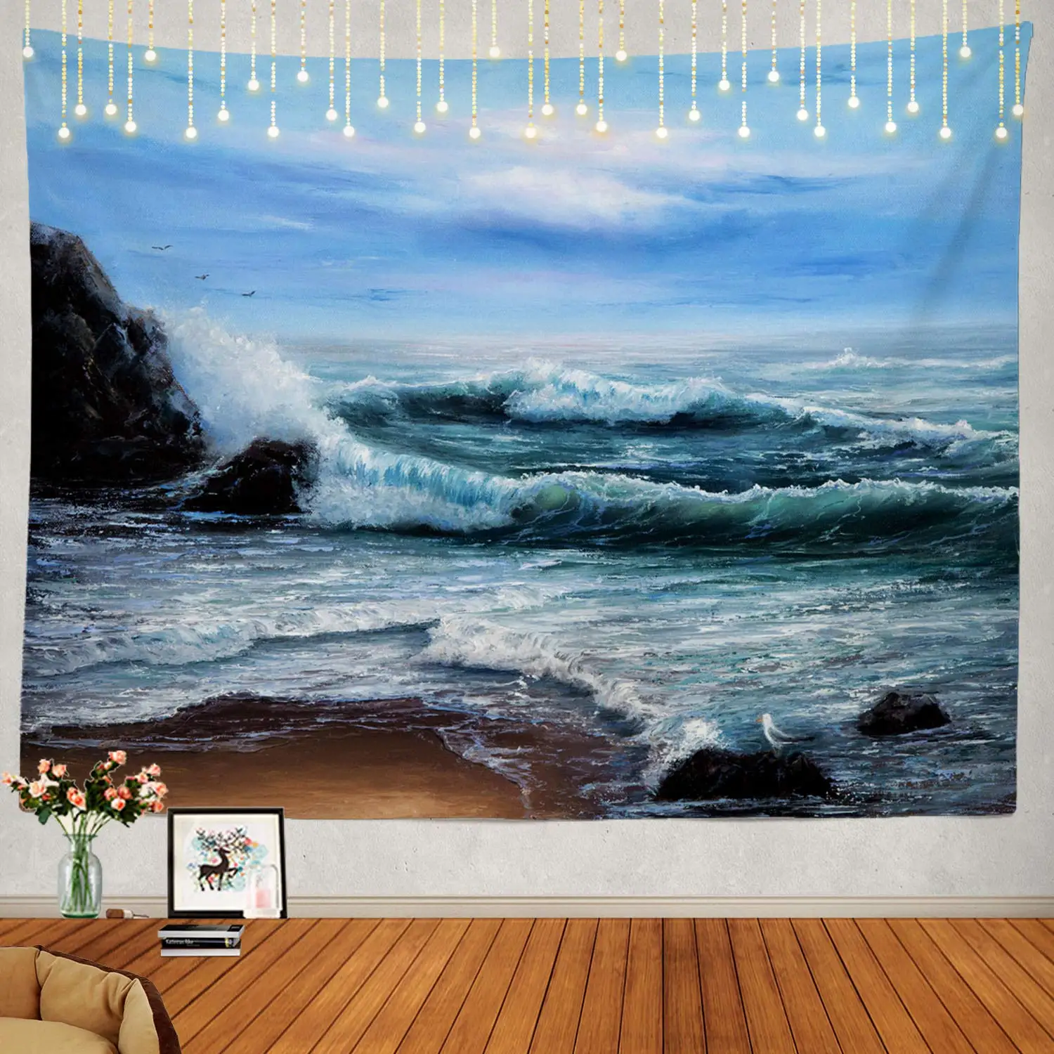 

Showing Waves in Ocean Sea Wall Hanging Large Tapestry Psychedelic Decorations