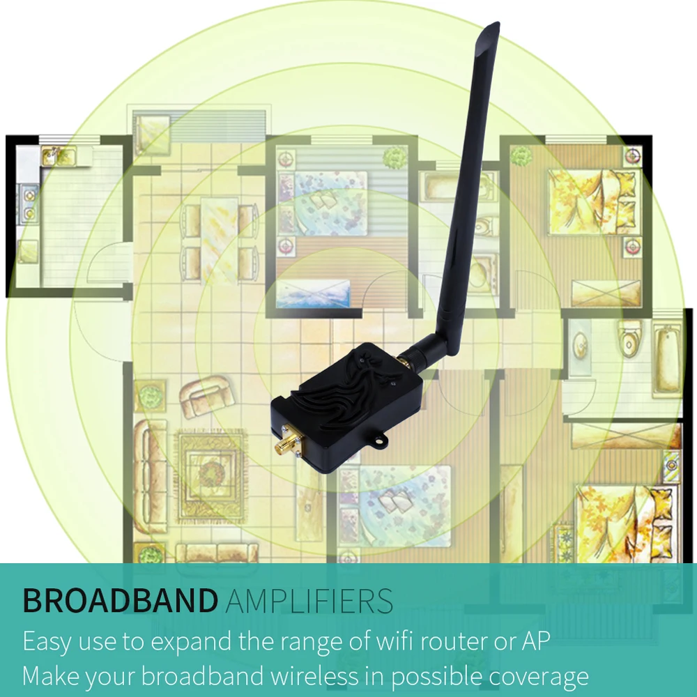 Amplificador de Potência Repetidor de Sinal Extensor de Alcance Adaptador de Antena sem Fio Edup Wi-fi Wifi Roteador Impulsionador 6dbi 8w 2.4ghz - Imagem 6