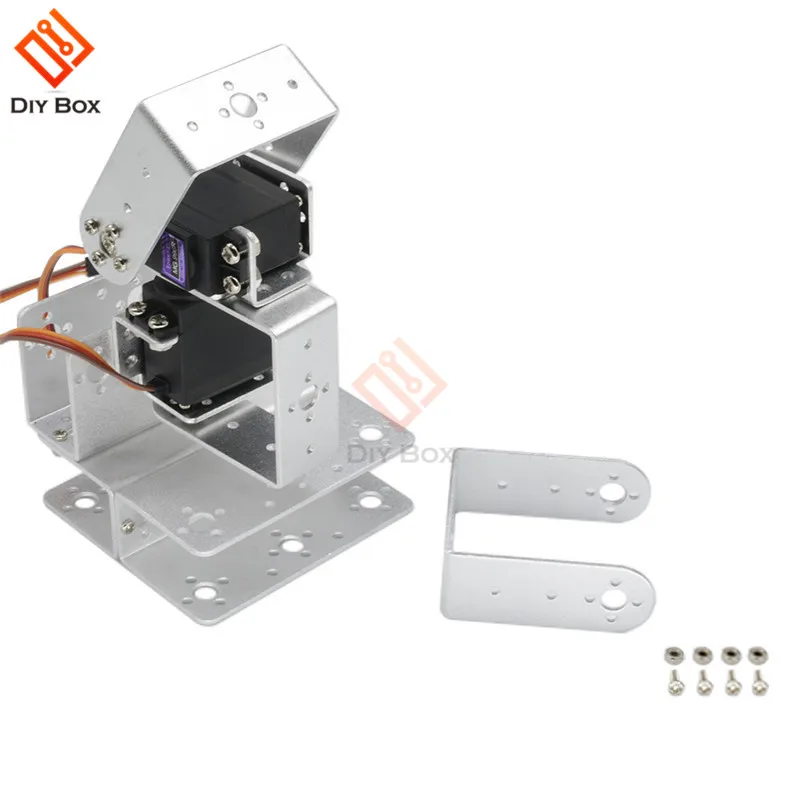 6DOF алюминиевая рука робота зажим Коготь Манипулятор механический зажим коготь комплект Кронштейн черный серебристый для Arduino роботизированного образования