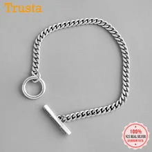 Trustdavis 925 пробы Серебряная Минималистичная цепочка 16 см браслеты для женщин аксессуары для рук серебряные 925 ювелирные изделия DS2273