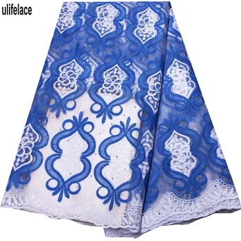 

Swiss Lace Materials African Net Lace High Quality French Lace Fabric nigerian 2019 Embroidery Tulle Milk Mesh dress F4-2705